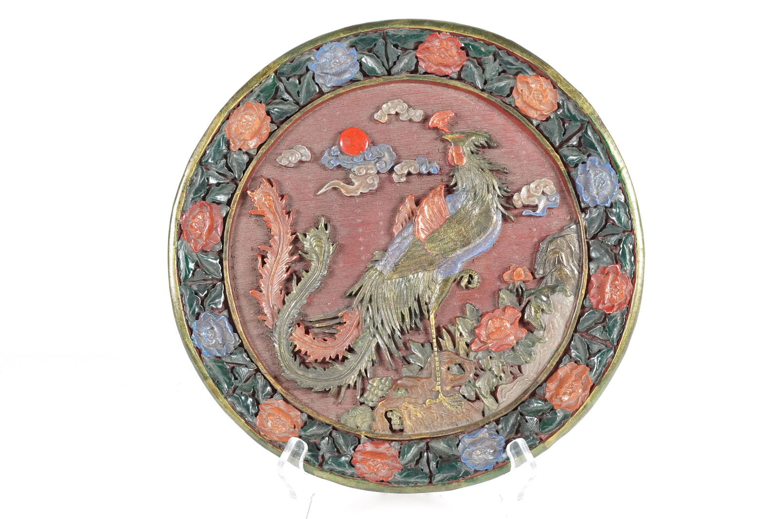 Chinese cinnabar fine plate (1 of 7)