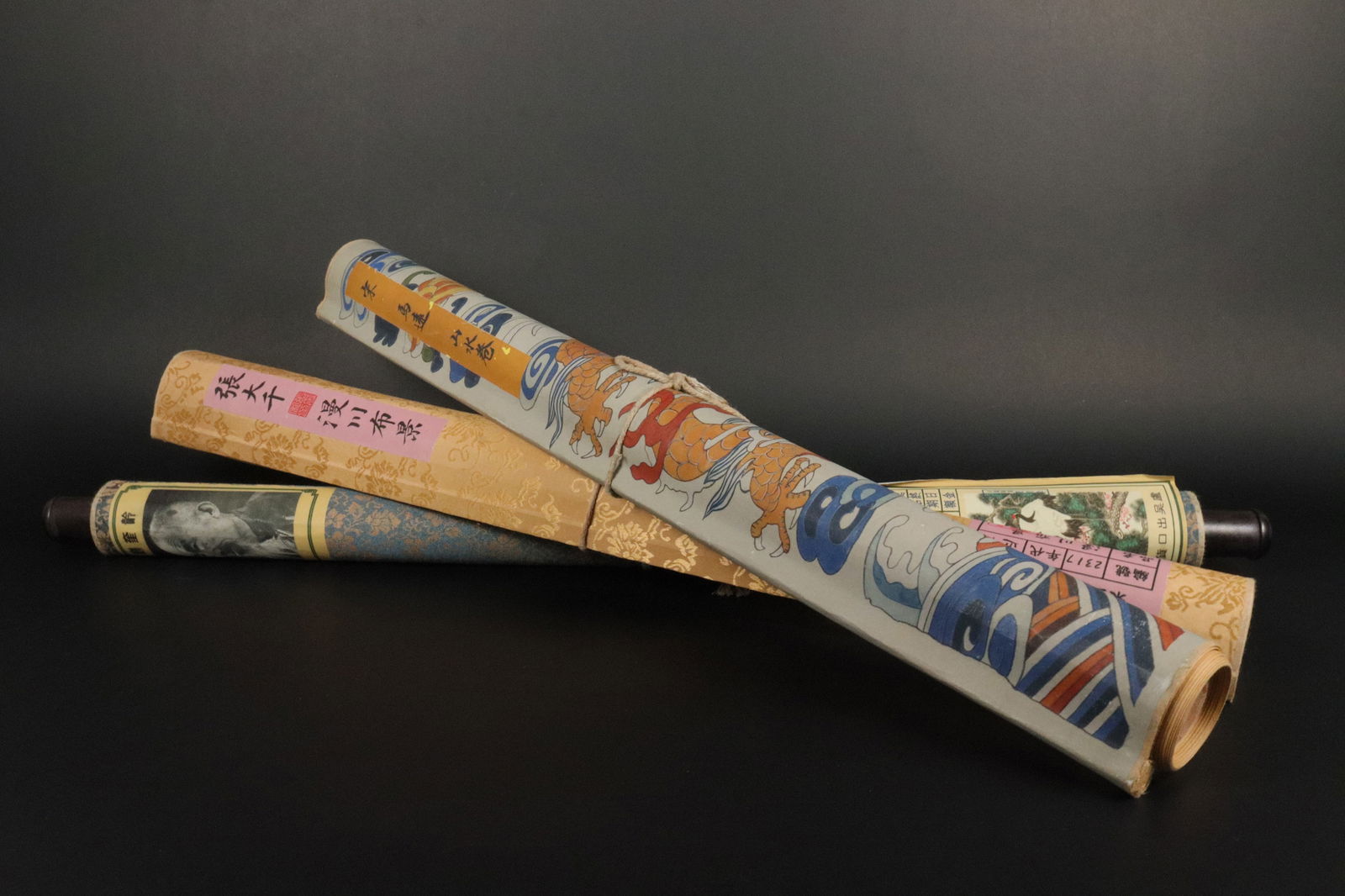 3 Chinese long scrolls (1 of 7)