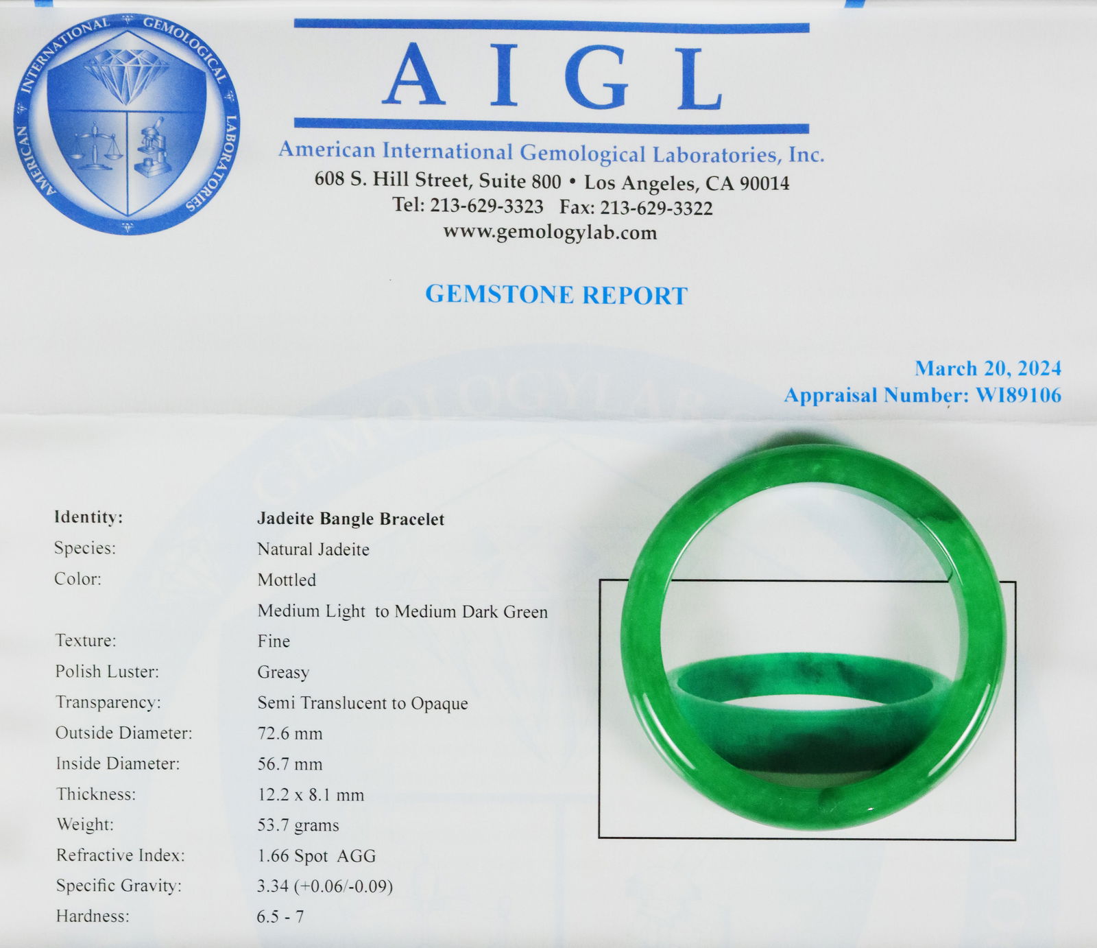 Chinese apple green bangle (1 of 7)