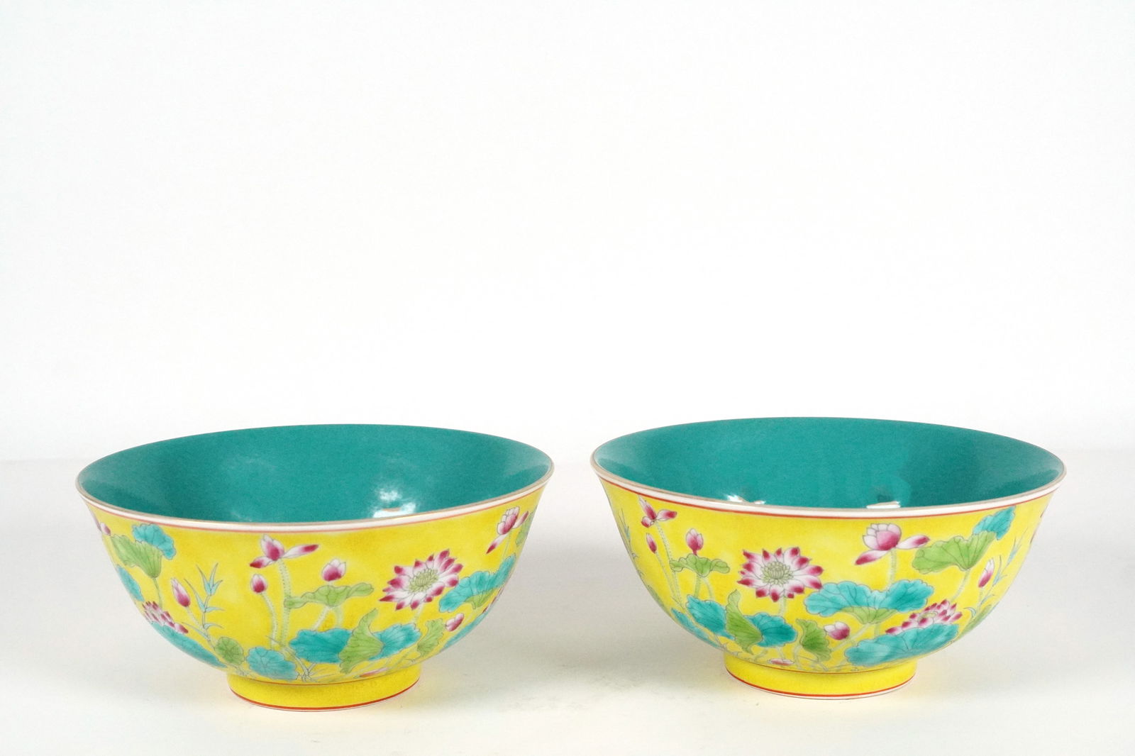 2 Chinese yellow bowls (1 of 6)