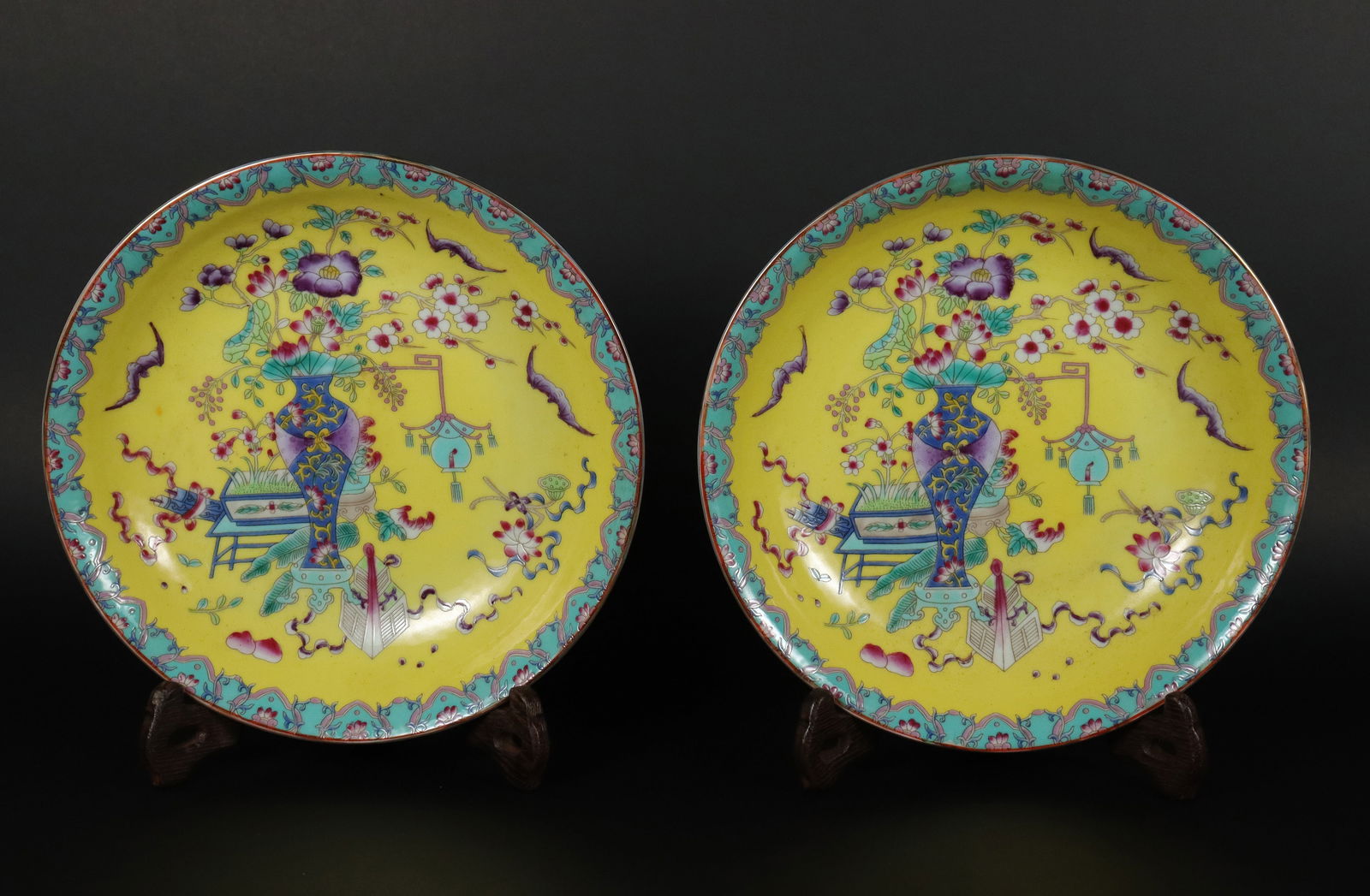2 Chinese yellow plates (1 of 7)