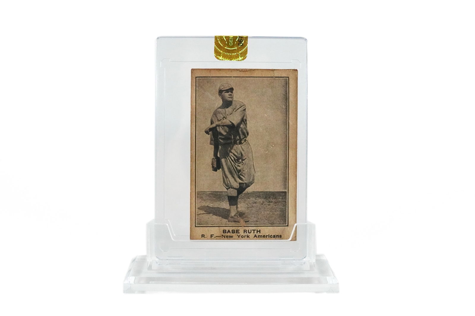 Babe Ruth baseball card (1 of 6)