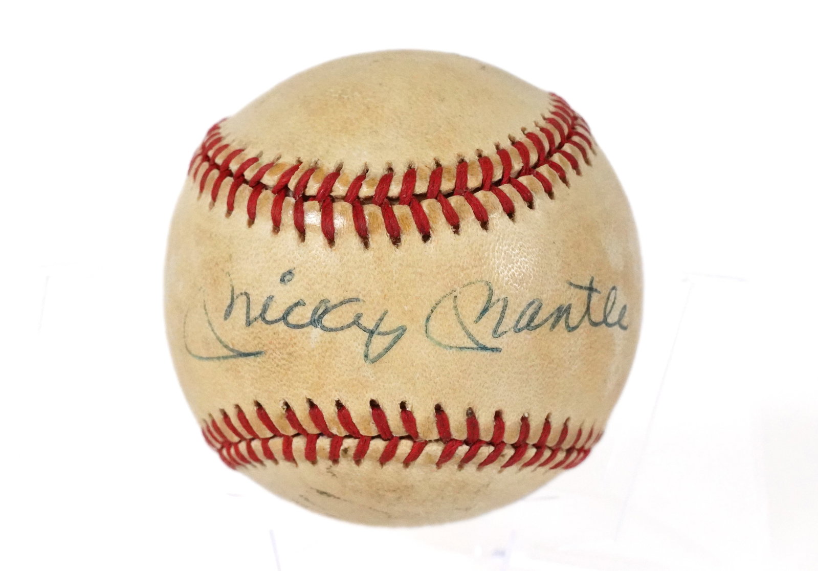 Mickey Mantle signed baseball: Mickey Mantle signed baseball.