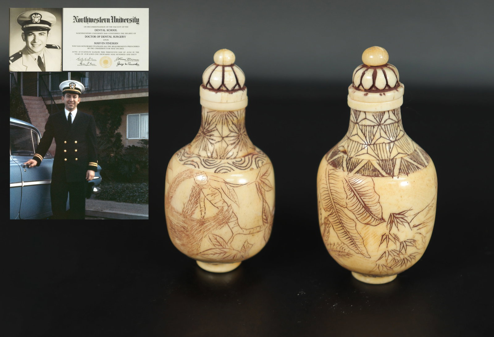 2 Japanese snuff bottles: 2 Japanese snuff bottles, from major estate.