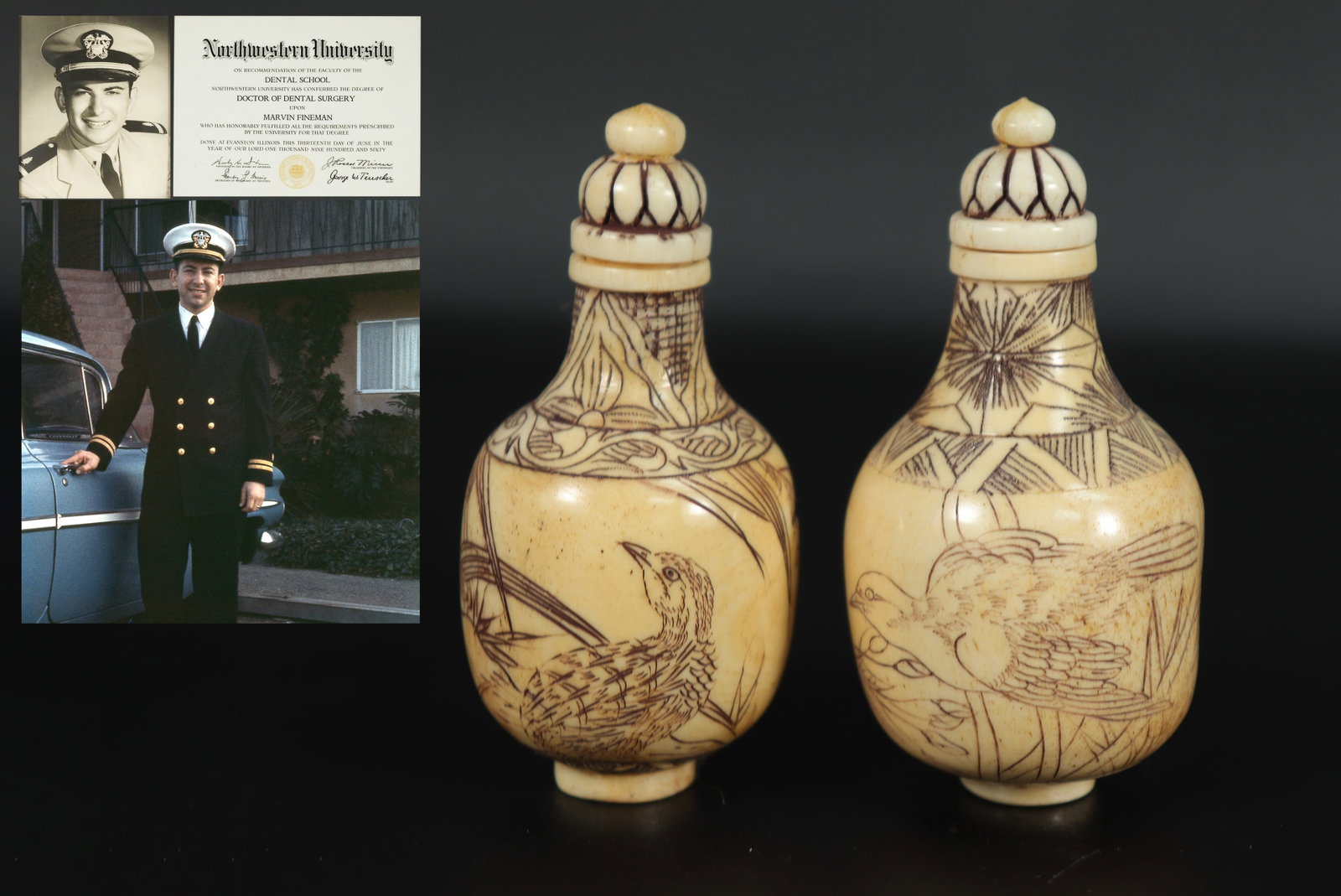 2 Japanese snuff bottles: 2 Japanese snuff bottles, from major estate.