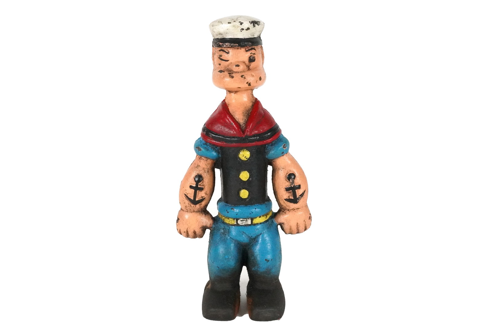 Popeye cast iron figure: Popeye cast iron figure.