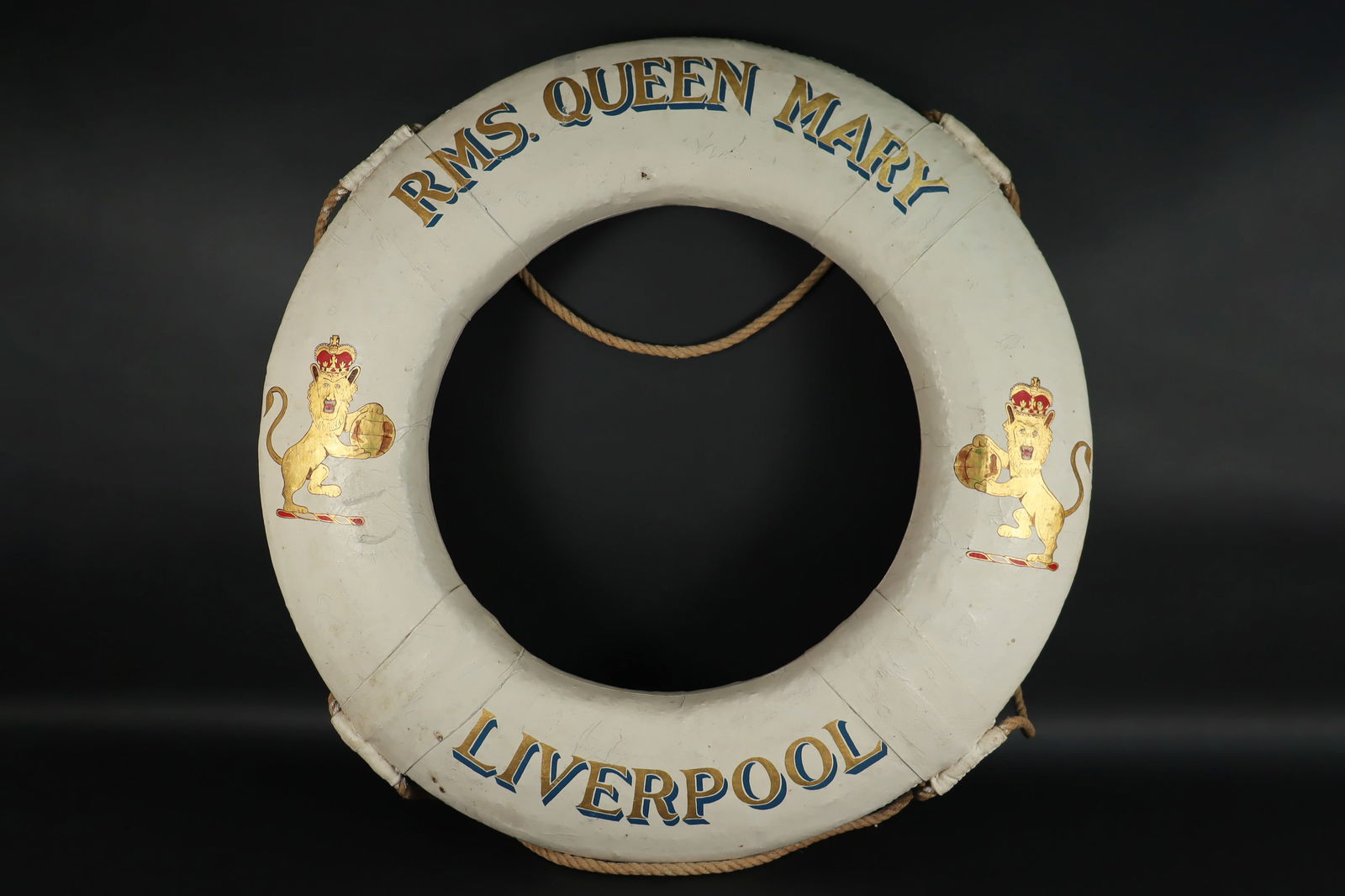 Queen Mary ceremonial life ring (1 of 7)