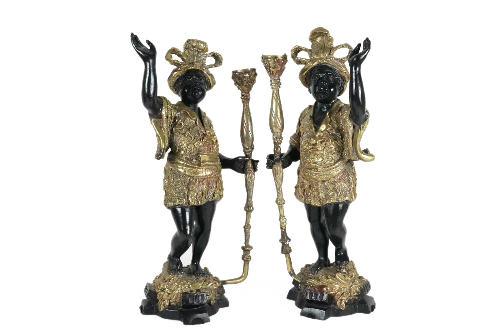 2 vintage bronze statues (1 of 7)