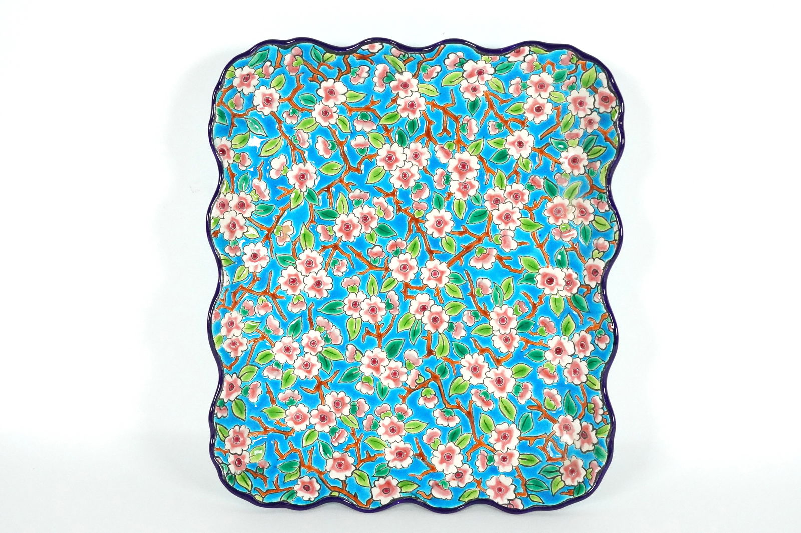 Vintage large Longwy plate (1 of 7)