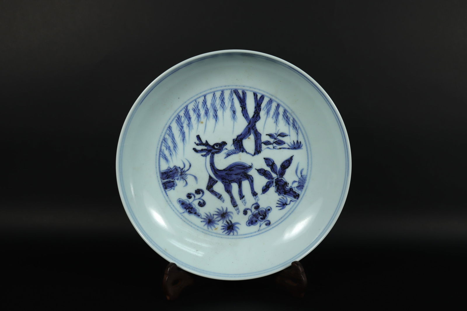 Chinese fine b/w plate (1 of 7)