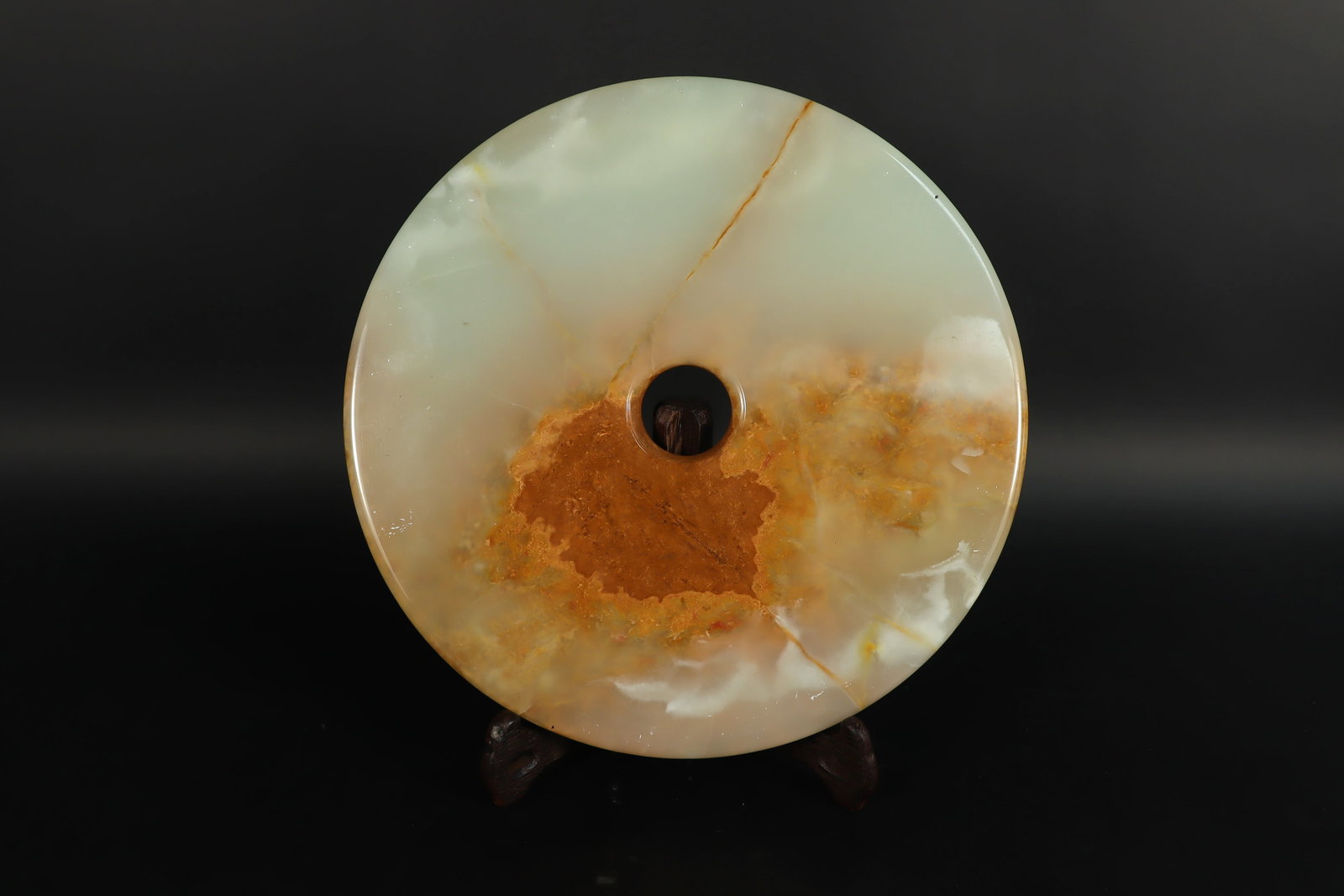 Chinese stone round disc (1 of 8)