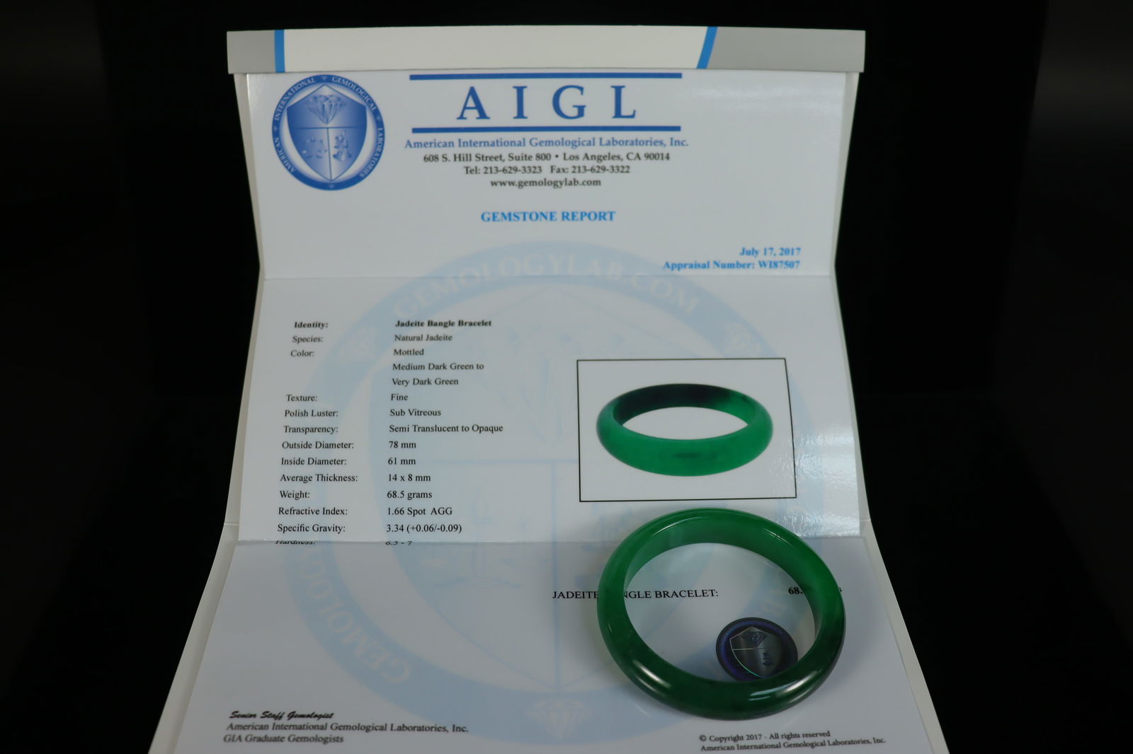 Chinese apple green bangle (1 of 7)