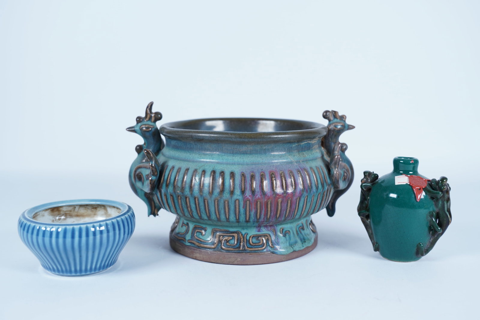Lots Chinese fine porcelains: Lots Chinese fine porcelains, largest H: 5.5" x W: 9."