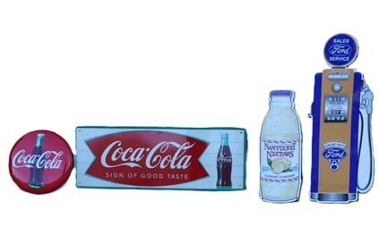 Lots fine vintage signs