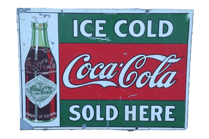 A vintage Coke sign