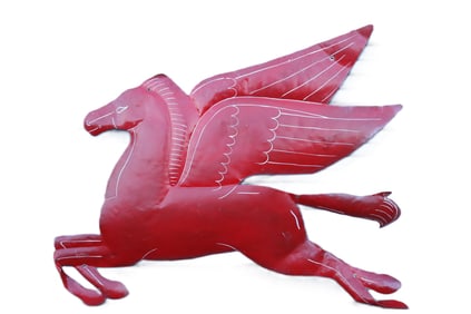 Mobil vintage Pegasus sign