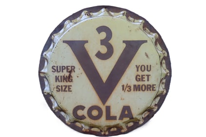 3 V Cola vintage bottle cap