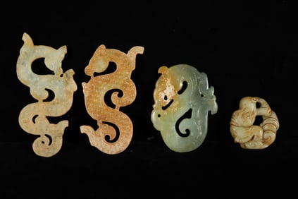 Lots Chinese jade carvings