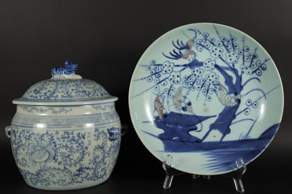 Lots Chinese b/w porcelains