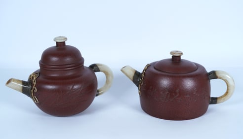 Lots Chinese clay teapots