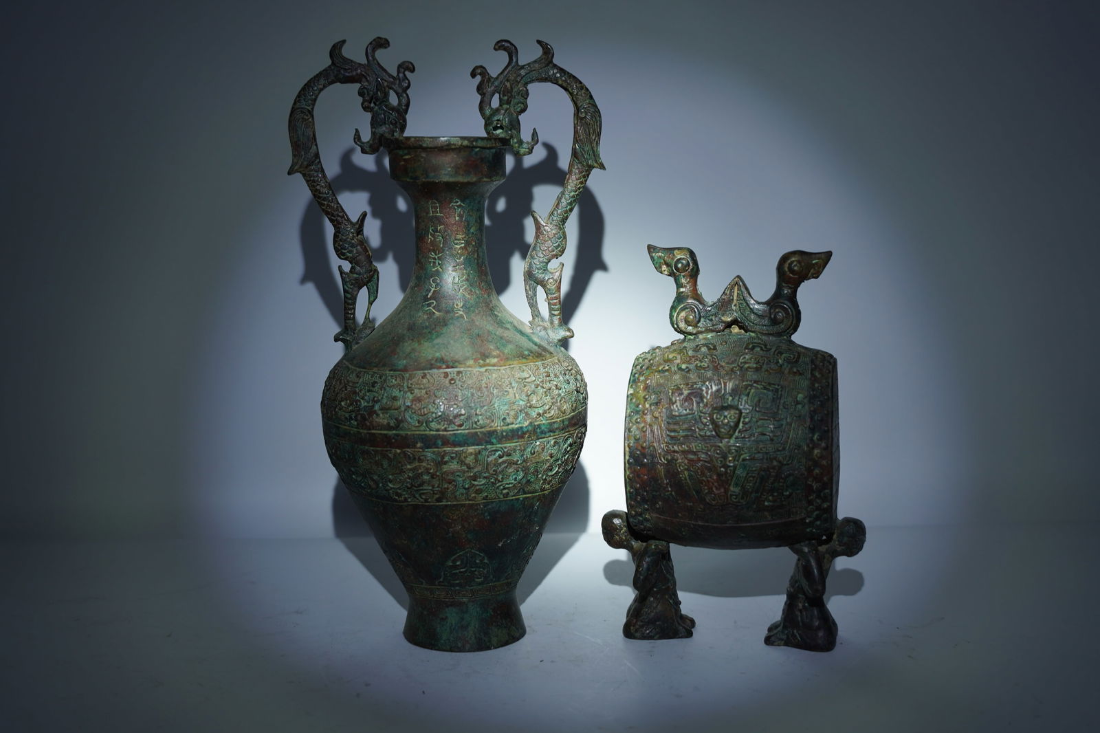 Lots Chinese bronze vessel (1 of 7)