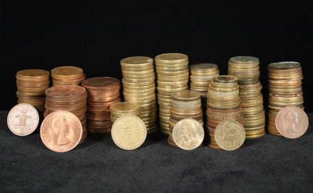 Lots vintage coins