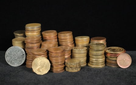 Lots vintage coins