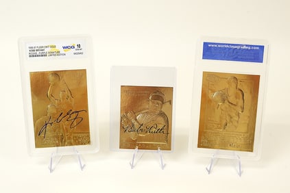 Lots gilted sports card