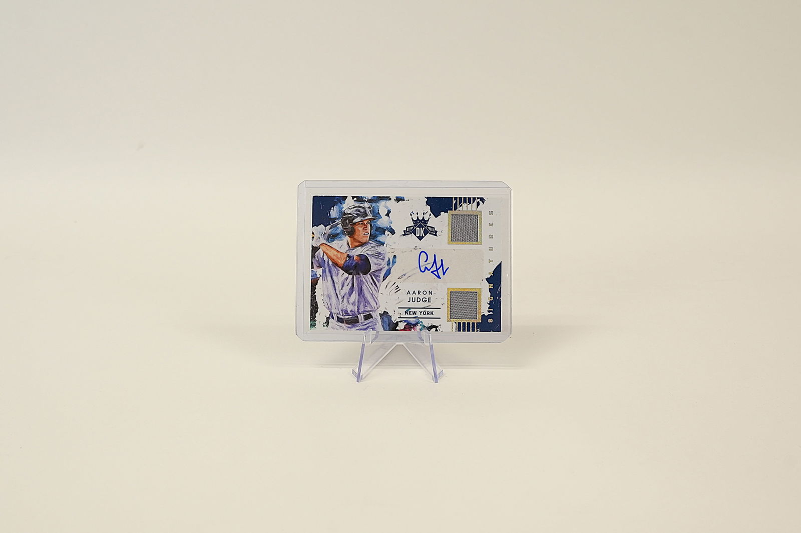 Aaron Judge signed jersey card (1 of 5)