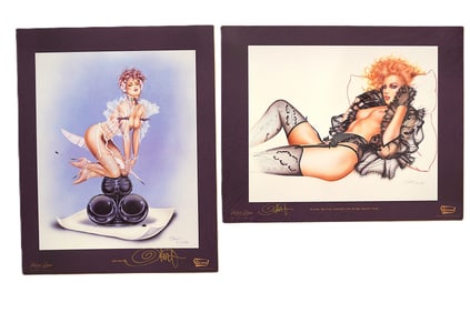 2 Olivia signed lithograph