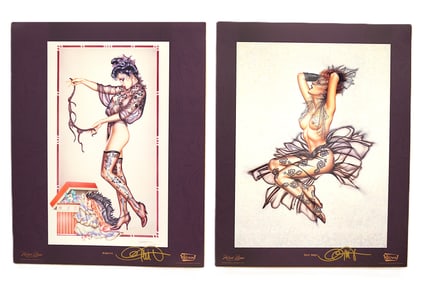 2 Olivia signed lithograph