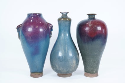 Lots Chinese purple vase