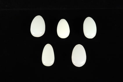 Lots Chinese oval pebbles