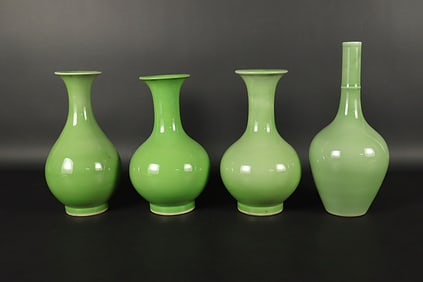Lots Chinese green vase