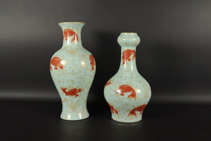 2 Chinese fine vase