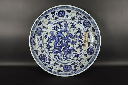 Chinese fine dragon charger
