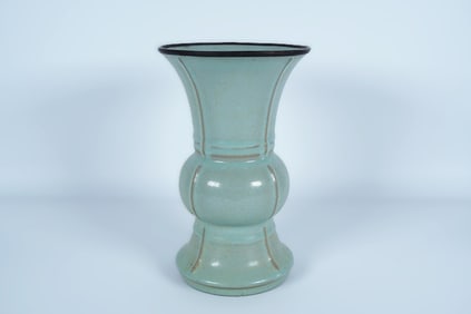 Chinese tall celadon vase