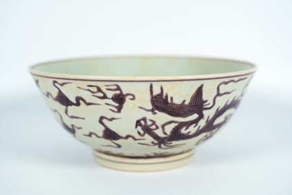 Chinese large dragon bowl