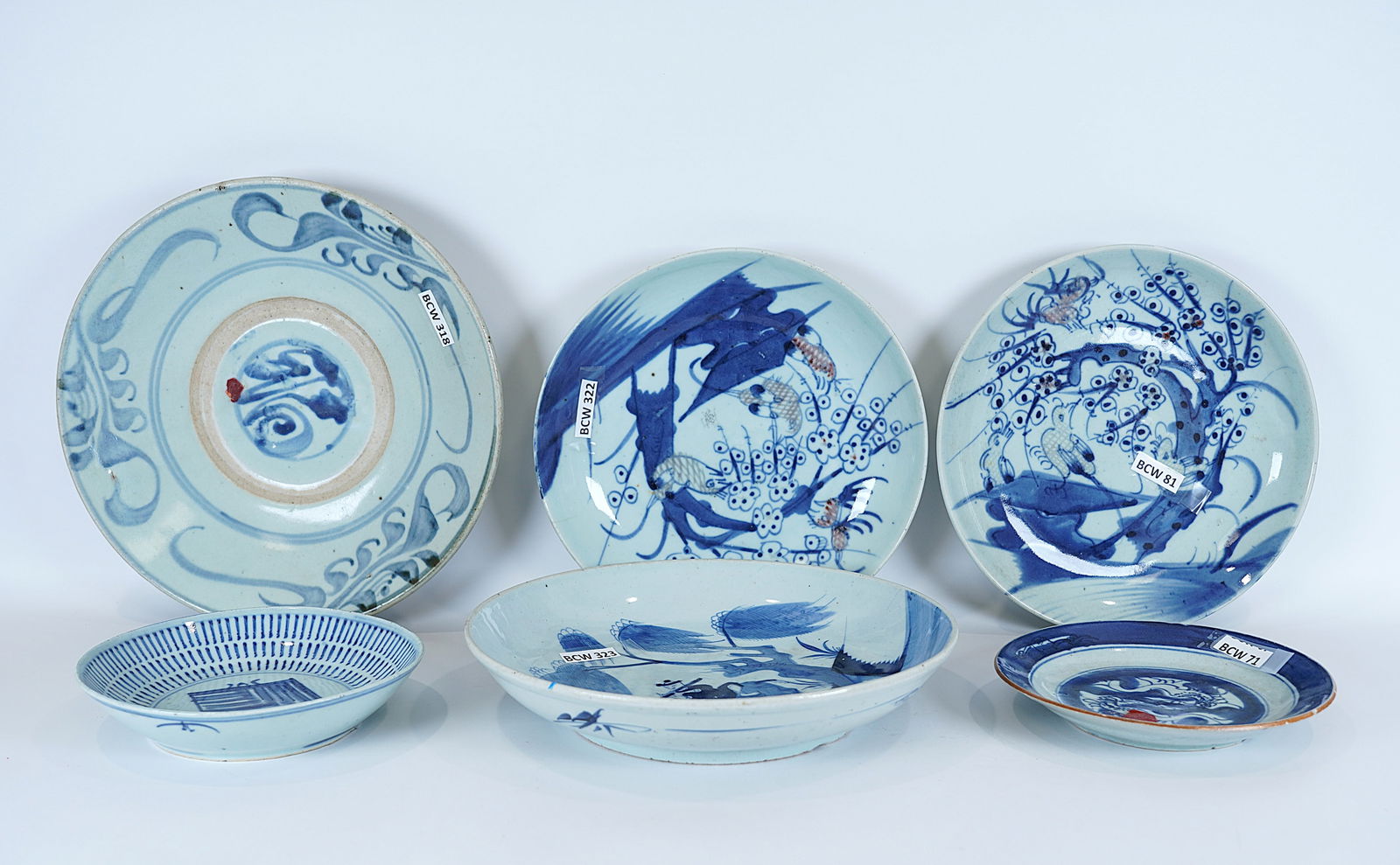 Lots Chinese b/w plates (1 of 7)