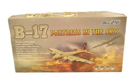 A large model RC airplane in box. Condition selling it as is.
