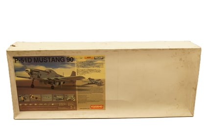 A large RC airplane, in original box. H: 10" x W: 40."