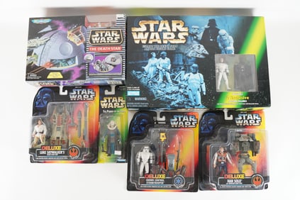 Lots Star Wars action figures in original box.