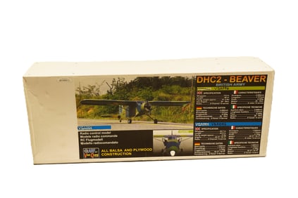 A large RC airplane in original box. DHC 2 Beaver. Condition selling it as is.