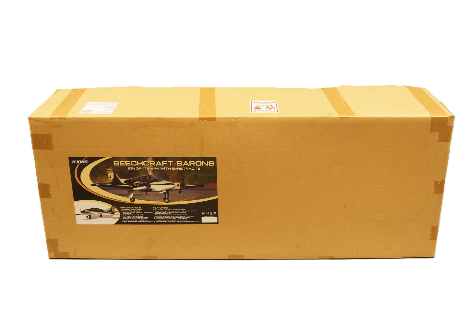 A large RC airplane in original box. Beechcraft Barons, condition selling it as is.: A large RC airplane in original box. Beechcraft Barons, condition selling it as is.