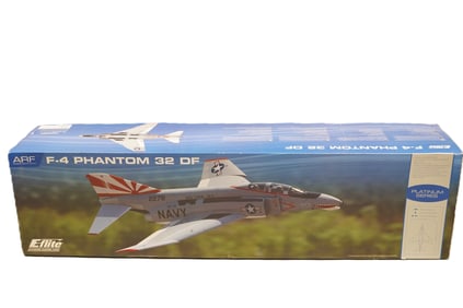 A large RC airplane in original box. F-4 Phantom 32 DF, condition selling it as is.