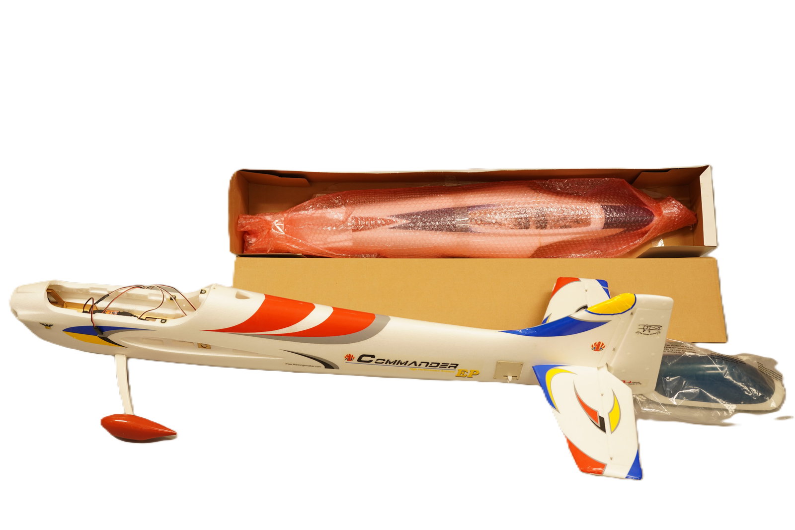 A vintage RC airplane, condition selling it as is. H: 49.5" x W: 22." (1 of 6)