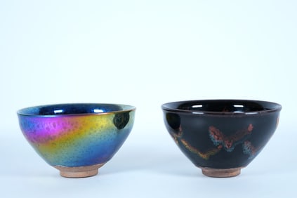 Lots Chinese fine tea bowls.Largest H: 3" x W: 4.5."