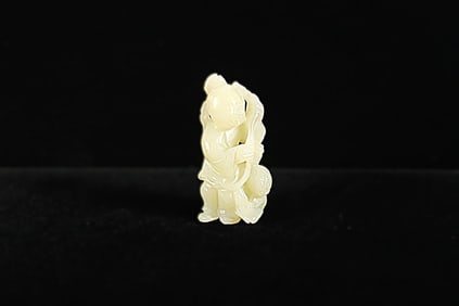 Chinese fine jade carved old man.