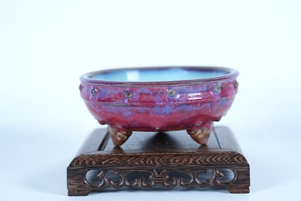 Chinese important fine purple washer. From a major estate. H: 3" x W: 6.5."