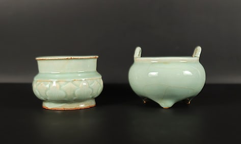 Lots Chinese fine censer. Largest H: 3.6" x W: 4.5."